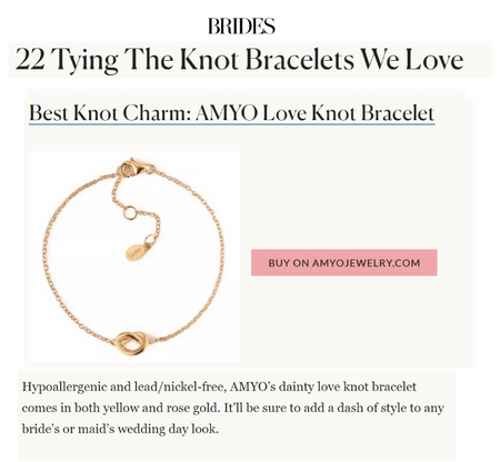 Brides Magazine - Love Knot Bracelet