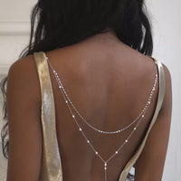 Pearl Y Lariat Back Jewelry Clip