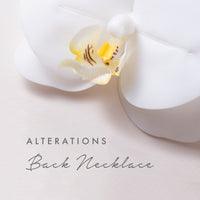 Alterations for Back Necklace