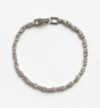 Mosaic Crystal Tennis Bracelet - Amy O. Bridal