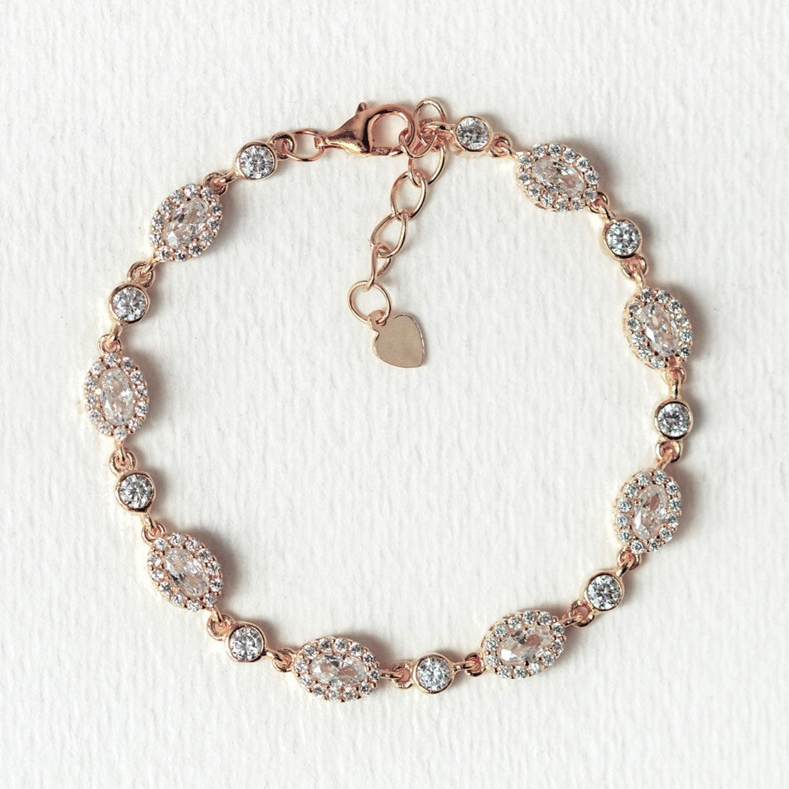 Ovali Crystal Tennis Bracelet - Amy O. Bridal
