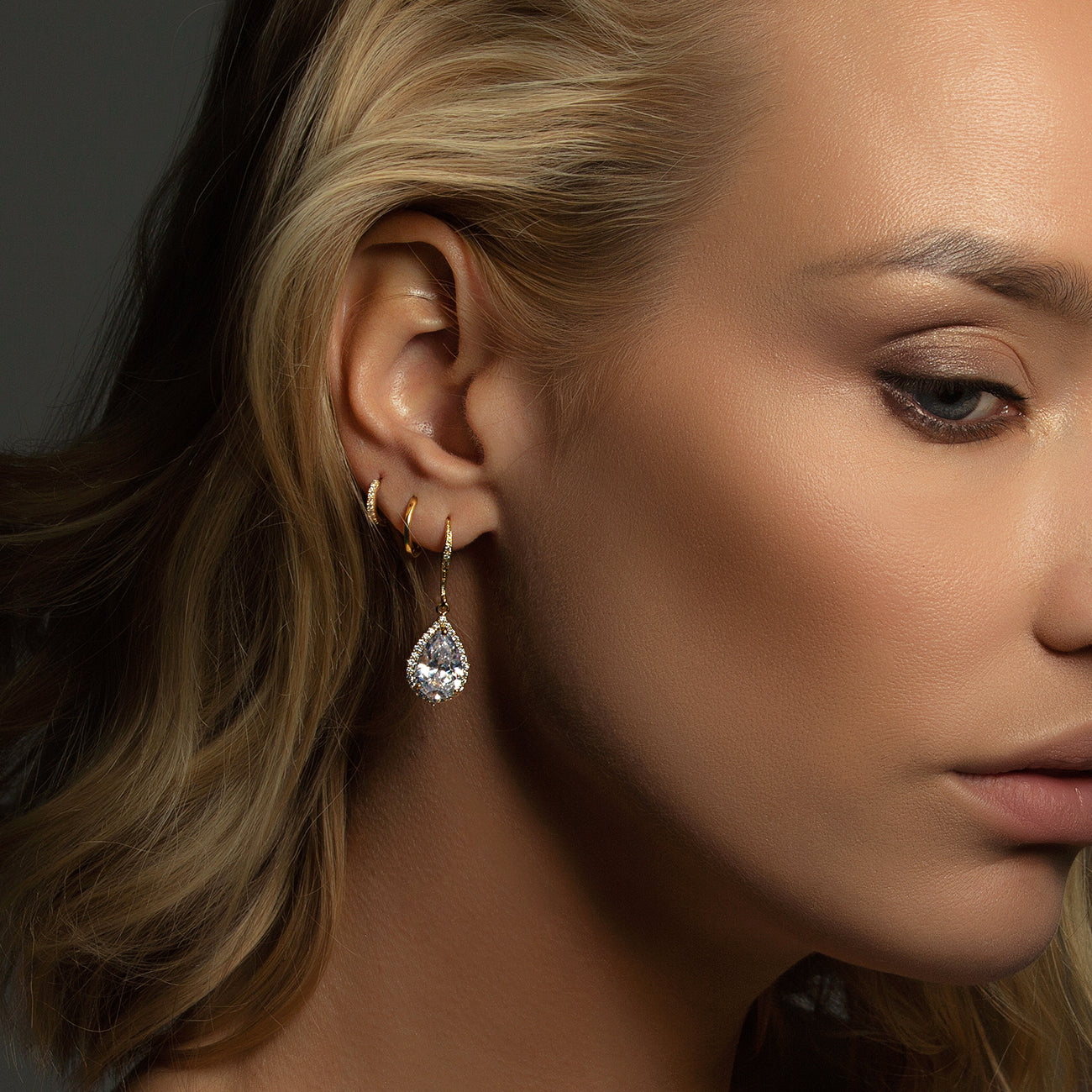 Margaux CZ Teardrop Earrings