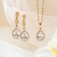 BM Teardrop Drop Earrings Jewelry Set