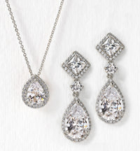 Regal Princess Cut Jewelry Set - Amy O. Bridal