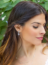 Marquise Flora Teardrop Earrings - Amy O. Bridal