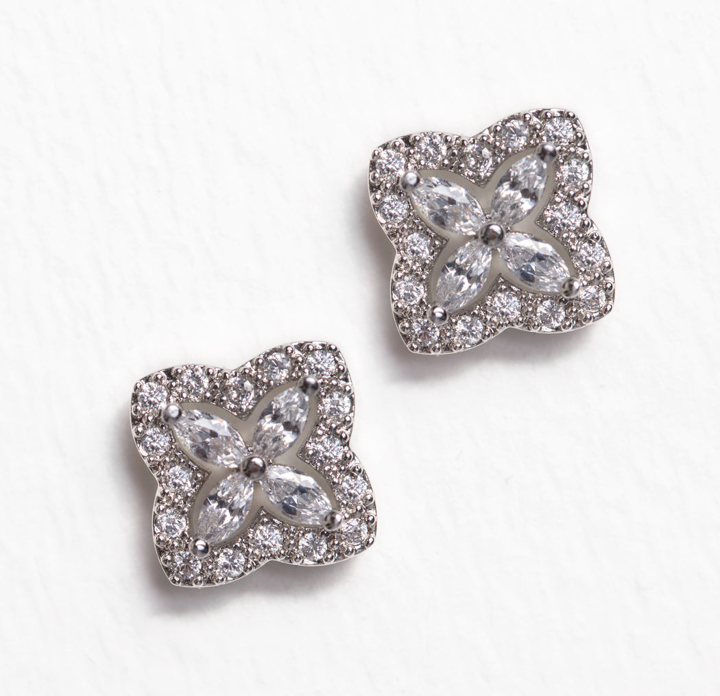 Arpel Floral Stud Earrings - Amy O. Bridal