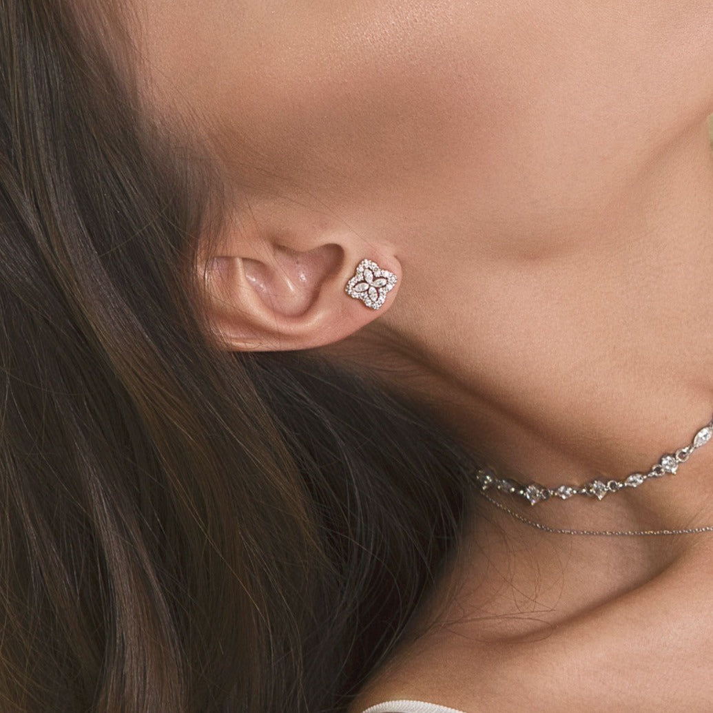 Arpel Floral Stud Earrings - Amy O. Bridal