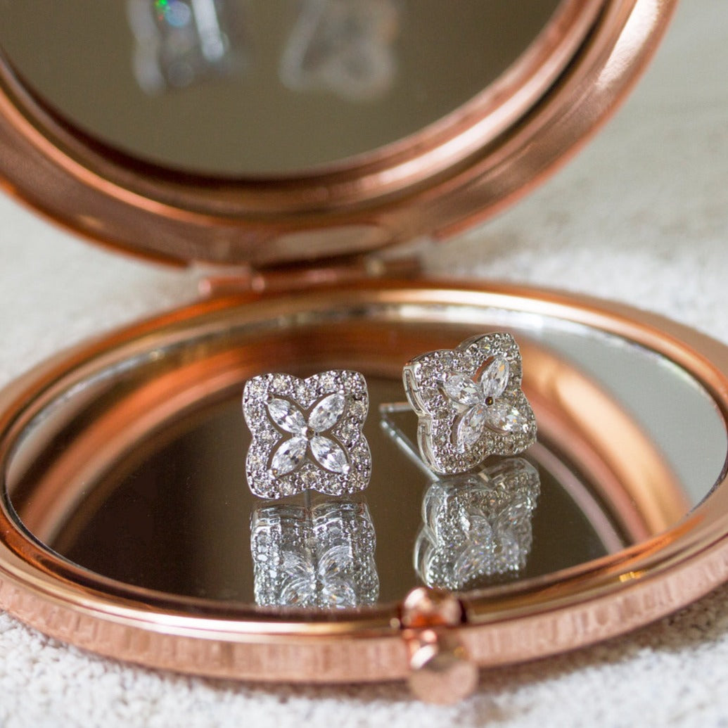 Arpel Floral Stud Earrings - Amy O. Bridal