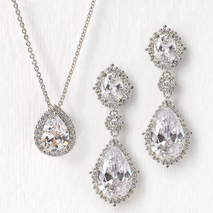 Cleo Pear Drop Jewelry Set