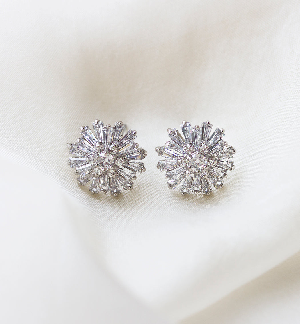 Starburst Stud Earrings - Amy O. Bridal