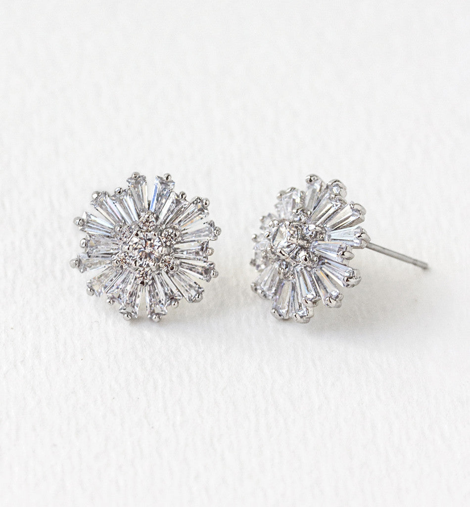 Starburst Stud Earrings - Amy O. Bridal