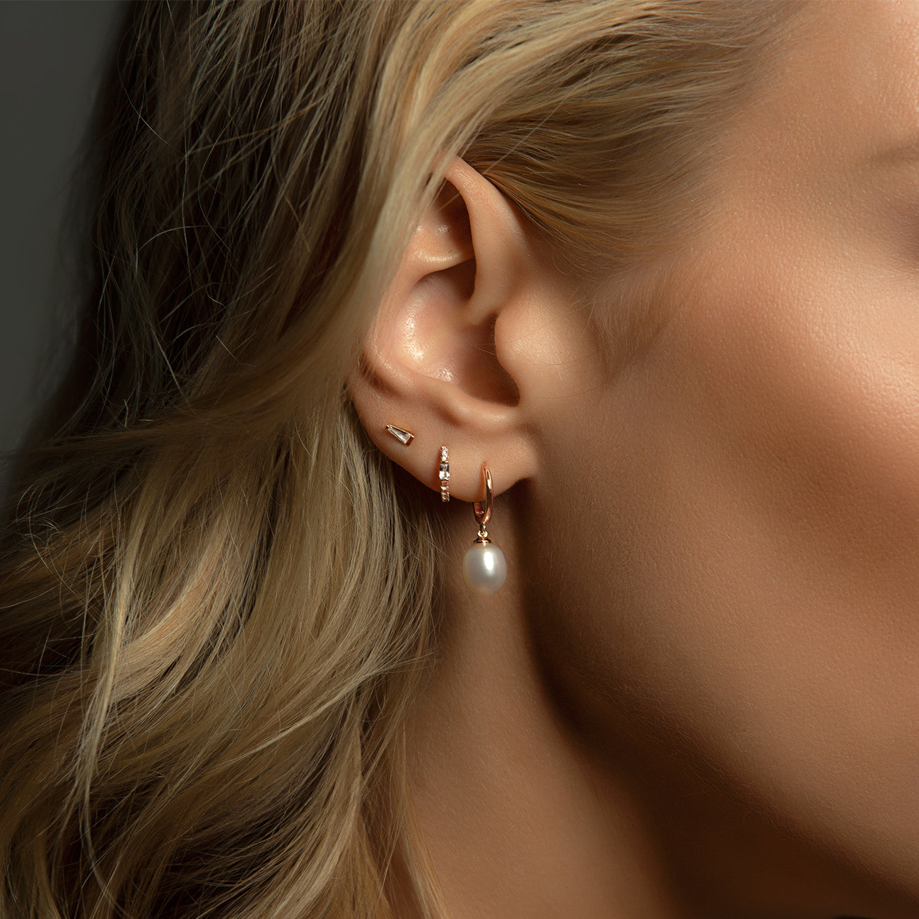 Freshwater Pearl Hoops
