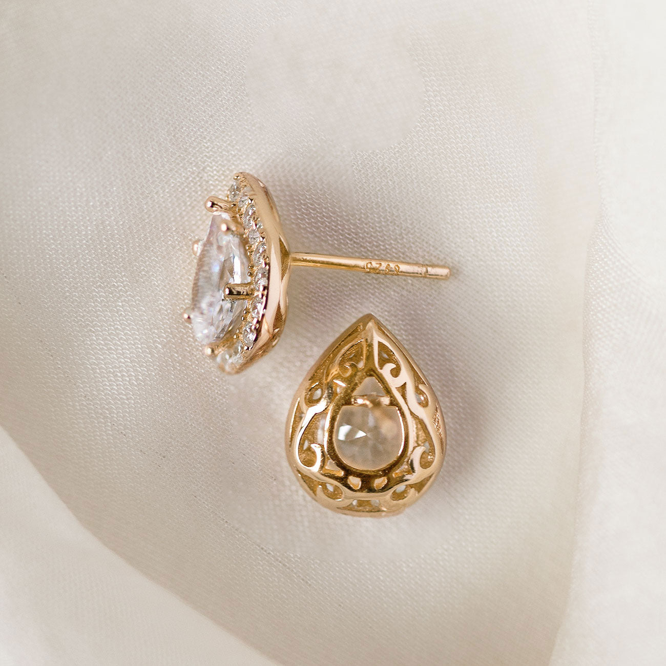 Margaux Teardrop Stud Earrings
