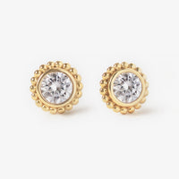 Crystal Beaded Halo Studs
