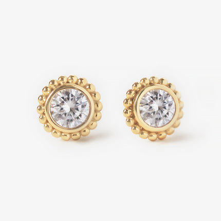 Crystal Beaded Halo Studs