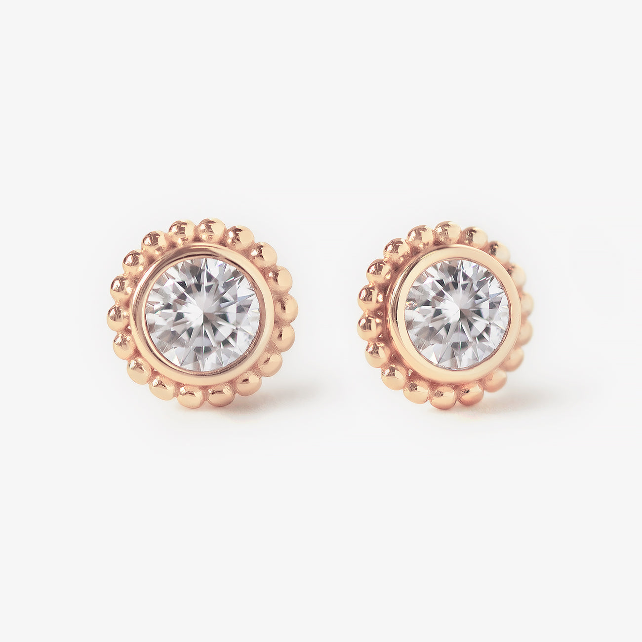 Crystal Beaded Halo Studs