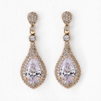 Sarina CZ Drop Earrings