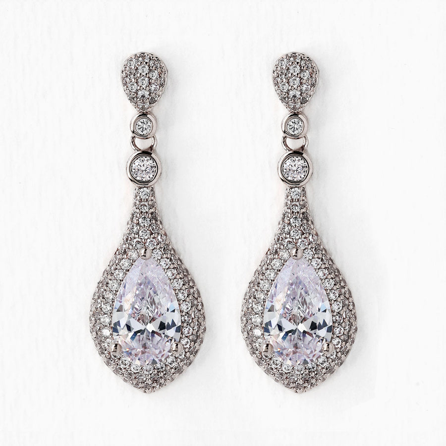 1 Pair Drop Earrings For Women's AAA Cubic Zirconia Wedding Street Alloy Classic Fashion Wedding