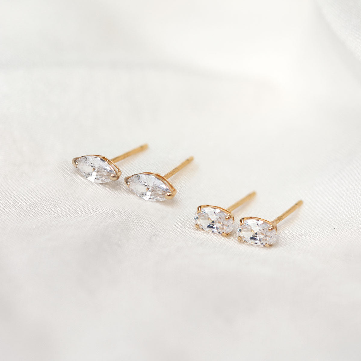 Tiny Oval Studs
