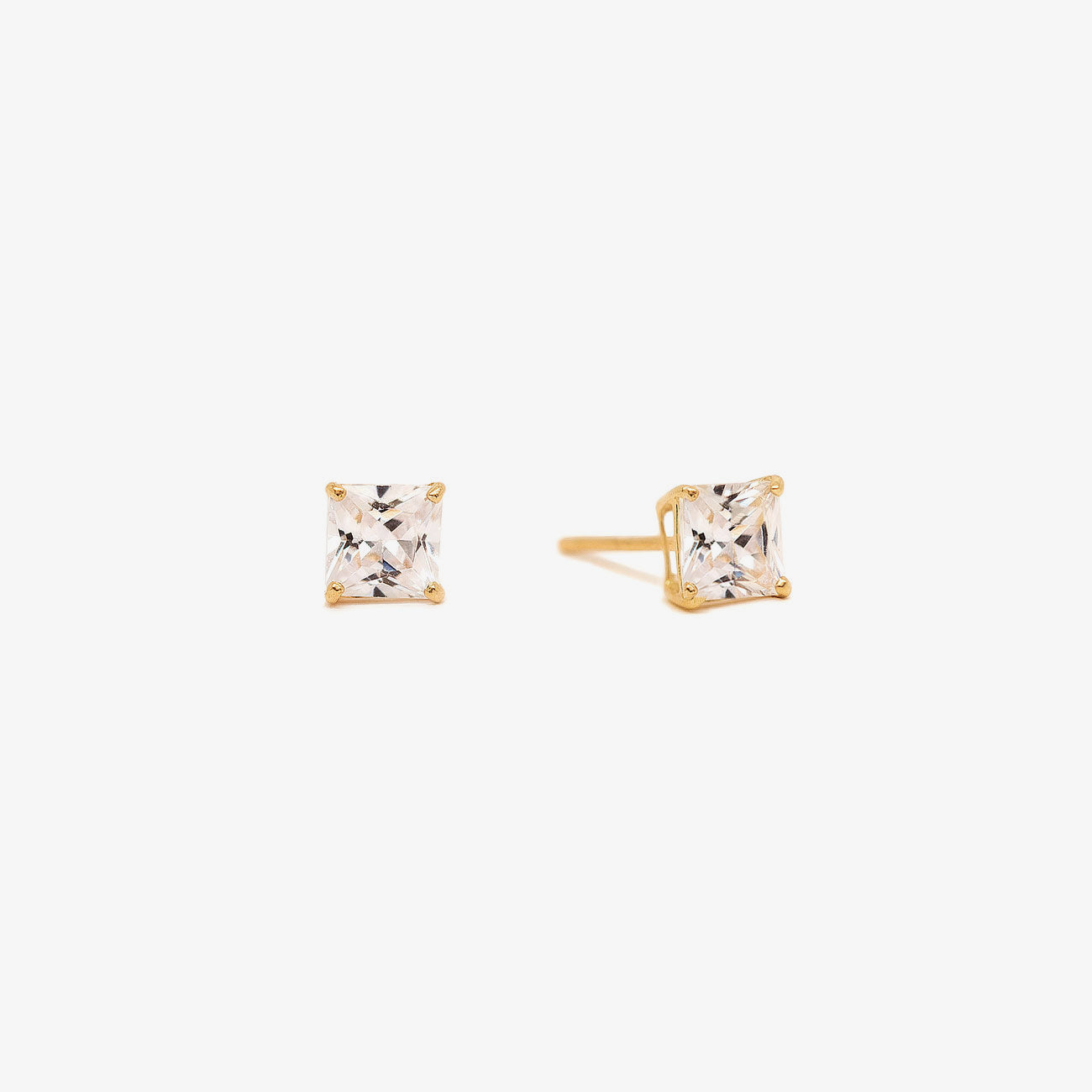 Princess Cut Studs