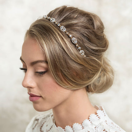 Jules Swarovski Headband with Ribbon