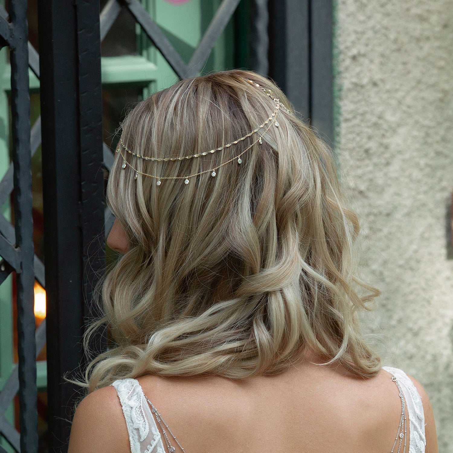 Dakota Crystal Chain Headpiece