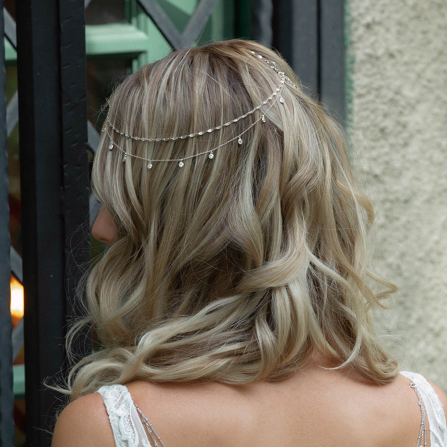Dakota Crystal Chain Headpiece