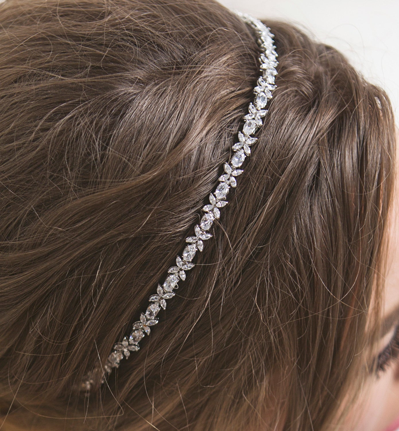 Fleur Crystal Headband - Amy O. Bridal