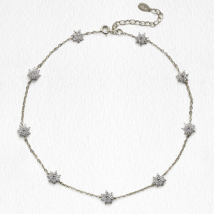 Fleur Crystal Choker Necklace