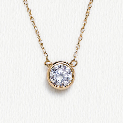 Dakota Solitaire Crystal Pendant Necklace