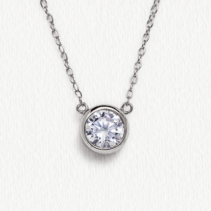 Dakota Solitaire Crystal Pendant Necklace