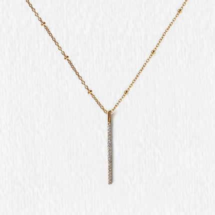 Bar Bead Chain Necklace