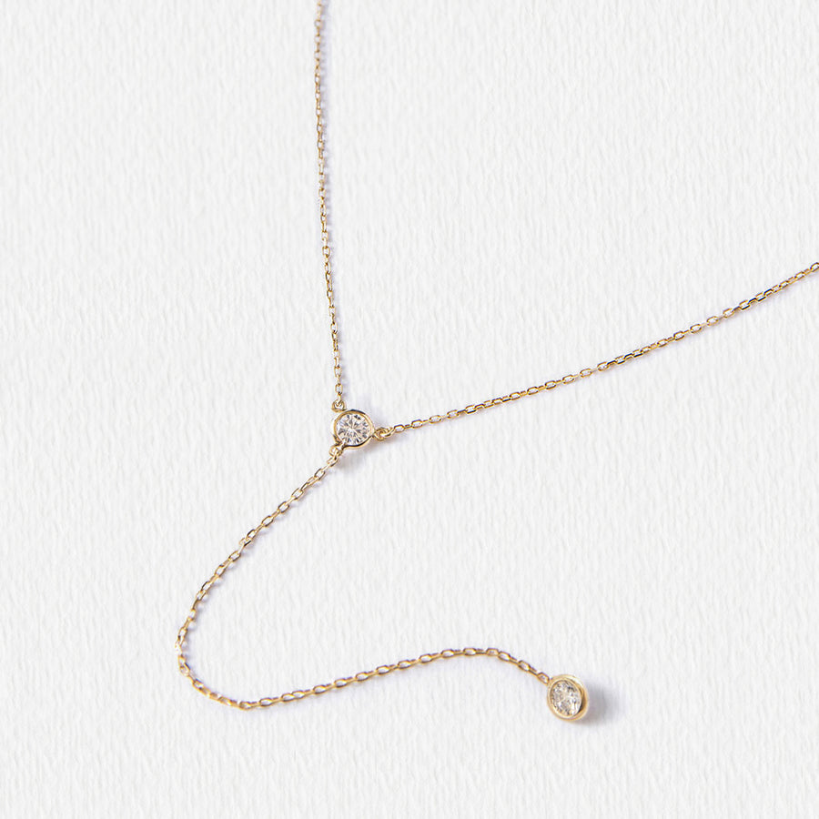 【AMYO】Dakota Y Lariat Necklace Silver Dainty Jewelry | Dakota Lariat Necklace | AMY O