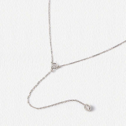 Dakota Crystal Lariat Necklace