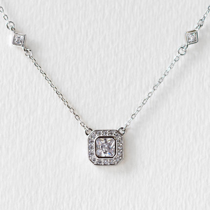 Ella Radiant CZ Pendant Necklace