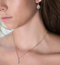 BM Teardrop Dangle Earrings Jewelry Set