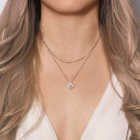 Margaux Teardrop Layered Necklace