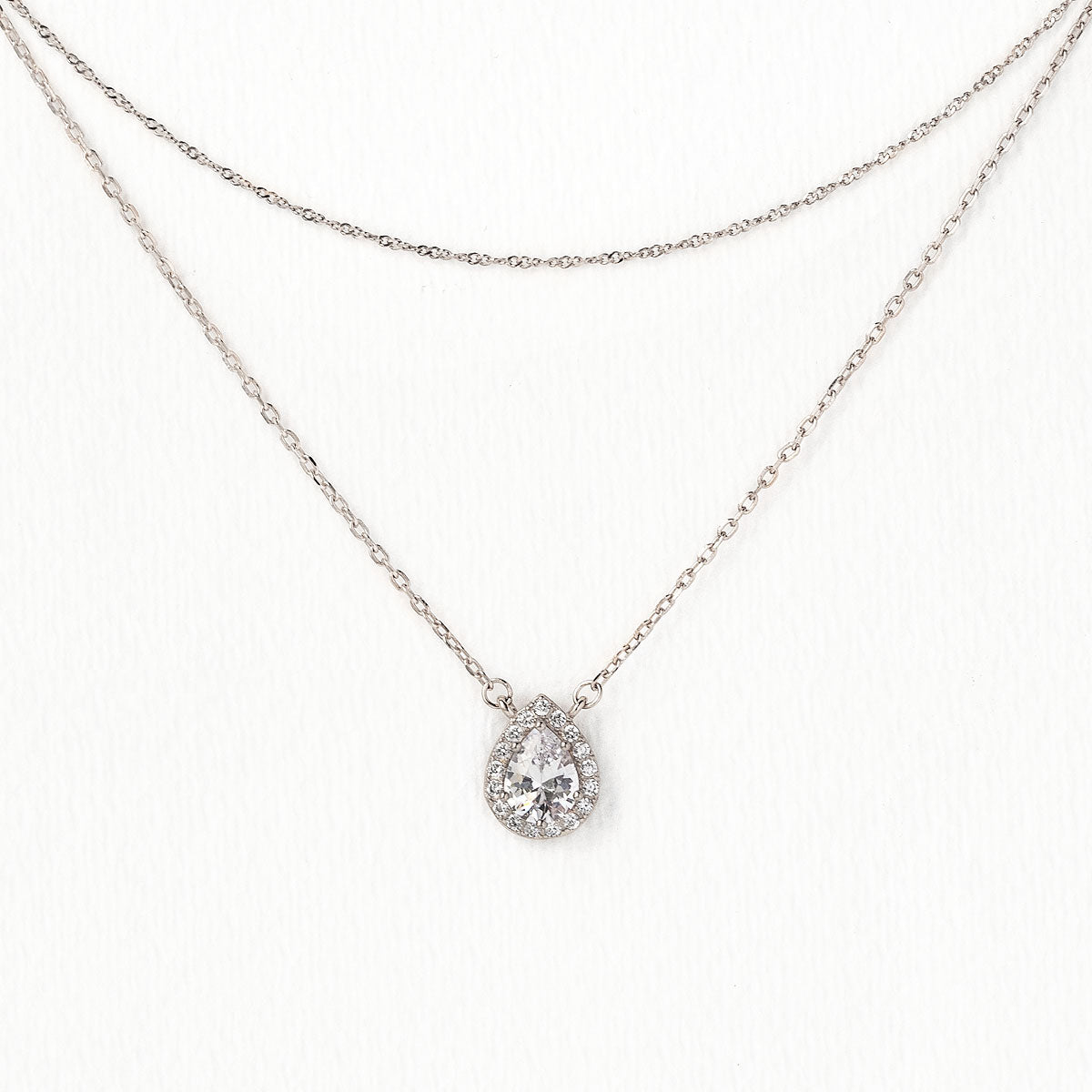Margaux Teardrop Layered Necklace MM