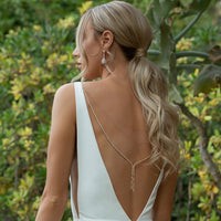 Marcia Y Lariat Statement Back Necklace