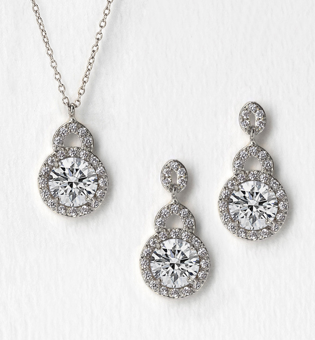 Sophia Crystal Drop Earrings