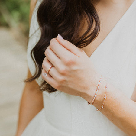 Dakota Crystal Chain Bracelet