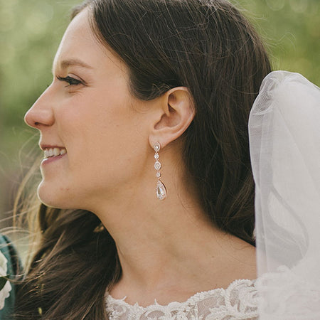 Daisy Long Drop Earrings