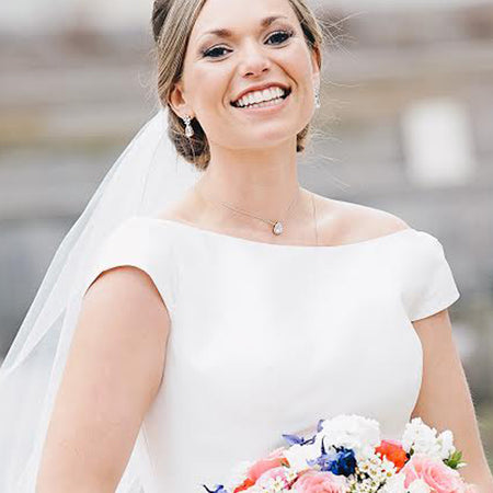 Marquise Flora Teardrop Earrings - Amy O. Bridal