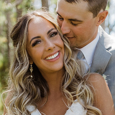 Jolie Vintage Pearl Long Drop Earrings