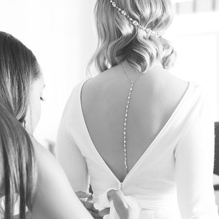 Marquise Crystal Back Pendant Necklace