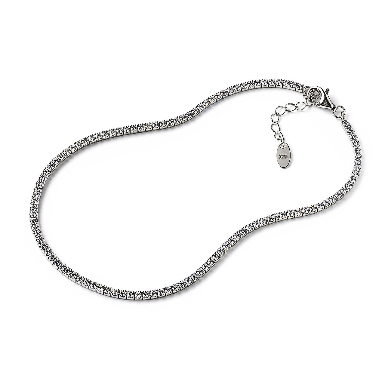 Dainty Crystal Line Anklet