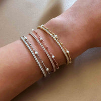 Dainty Crystal Line Bracelet