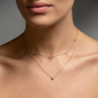 Dakota Crystal Layered Necklace Set