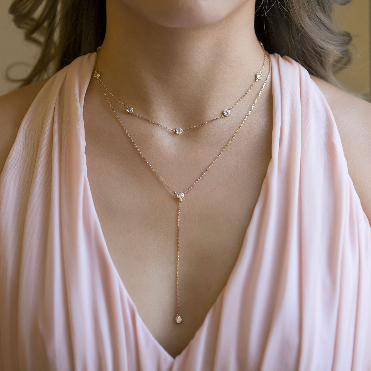 Dakota Choker Lariat Necklace Set