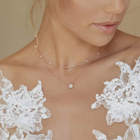 Dakota Solitaire Crystal Pendant Necklace